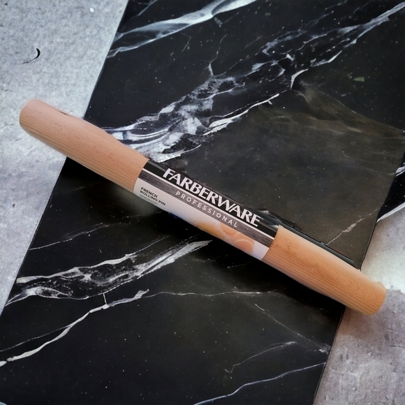 Farberware French Beech Wood Rolling Pin, 18 inch, Natural new T03 - Picture 1 of 3